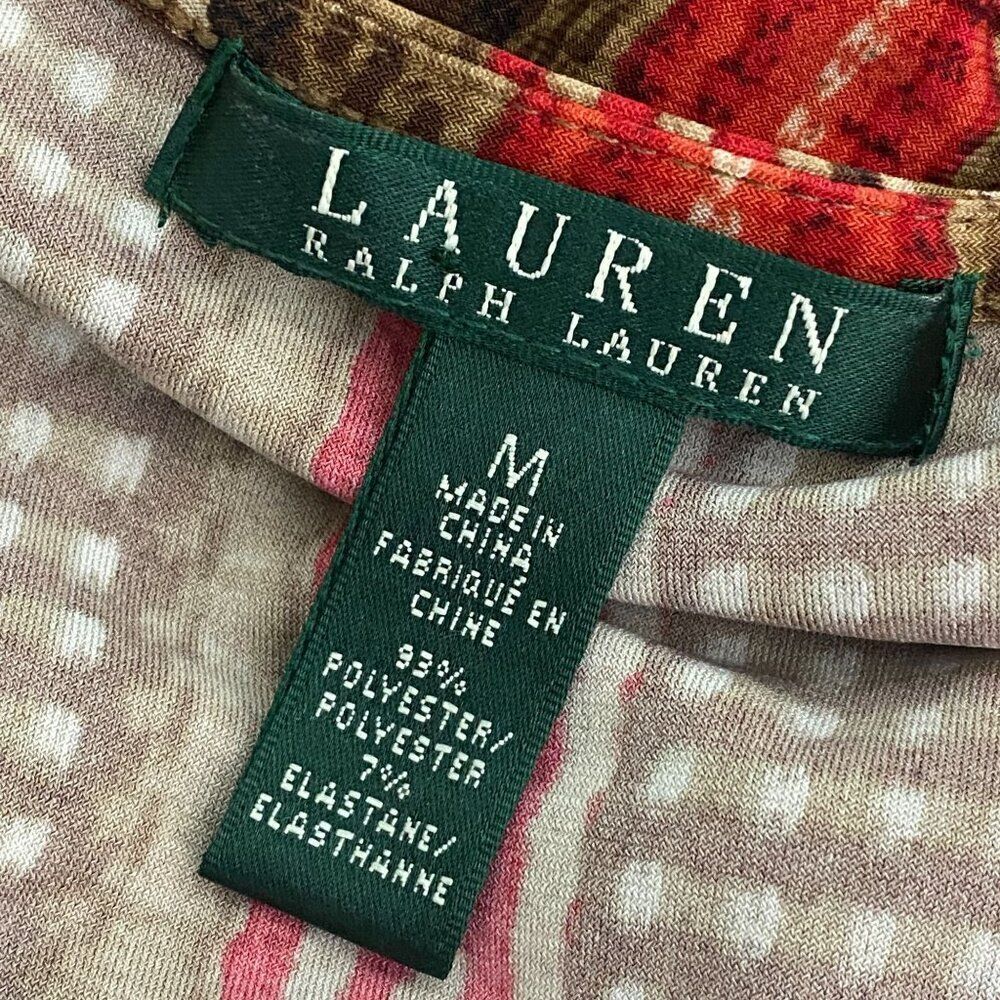 Lauren Ralph Lauren Faux Wrap Dress Size Medium - Picture 6 of 8